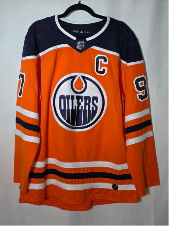 Adidas Other - Men's Adidas Edmonton Oilers McDavid #97 Jersey XL Orange Navy Blue